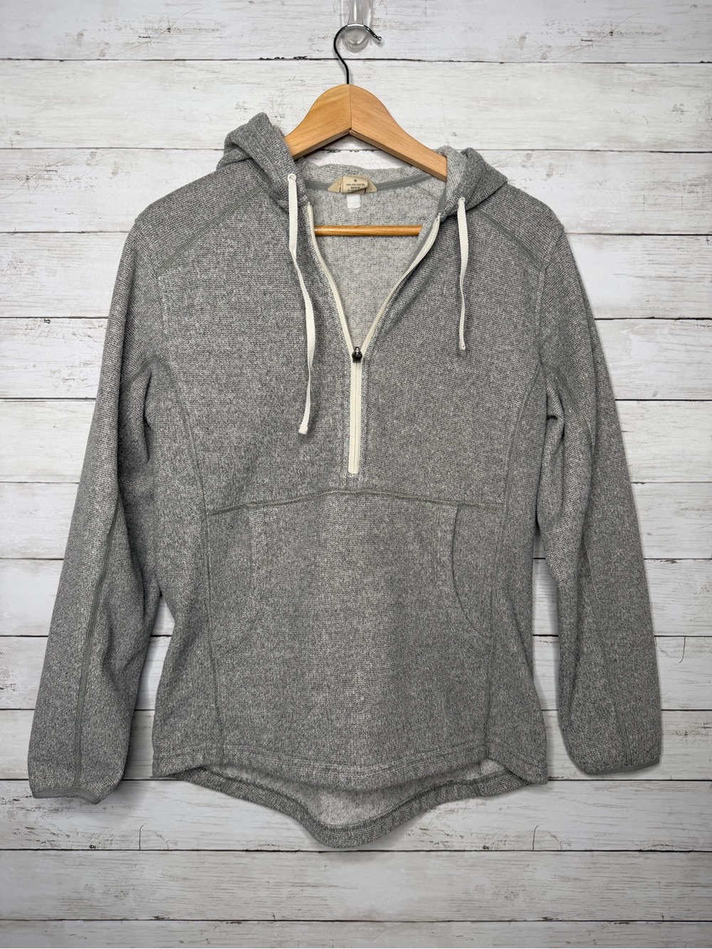 Duluth Trading Company Gray Half Zip Pullover Hoodie Sweatshirt Women’s Small